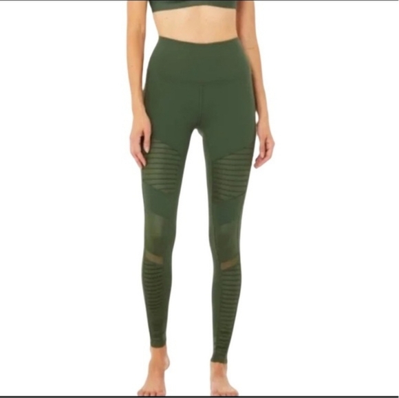 ALO Yoga Moto High Waist Leggings - Picture 2 of 10